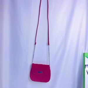 Small red crossbody